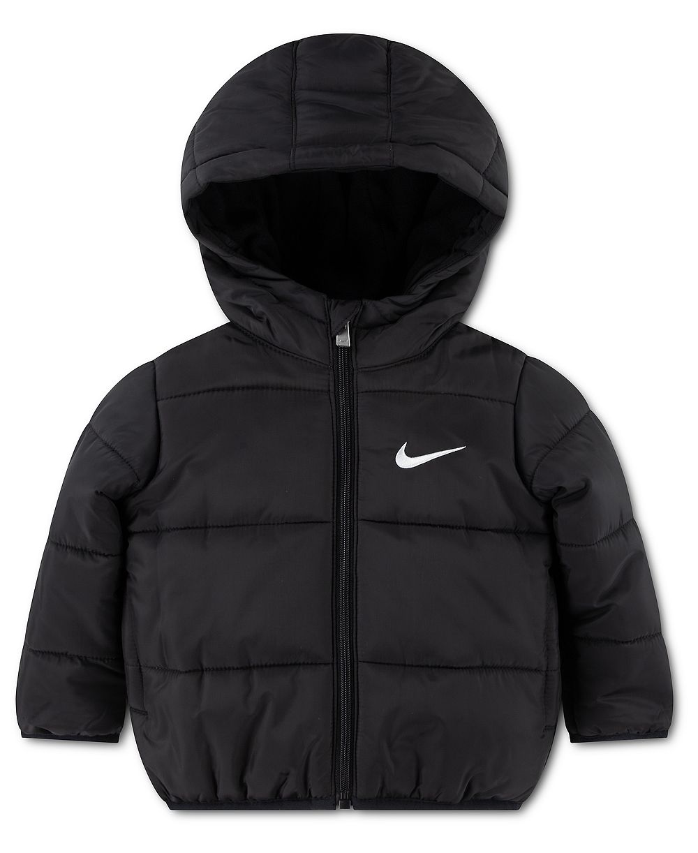 Детская утепленная пуховая куртка Nike с капюшоном, для мальчиков и девочек