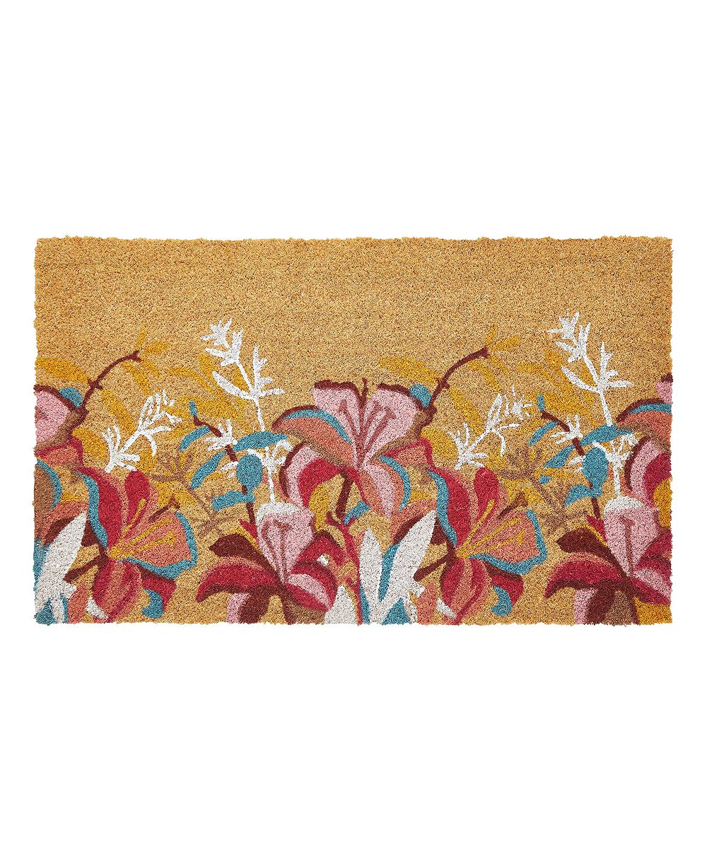 Уличный коврик VCNY Home Floral Delight из кокосового волокна, 18" x 30"