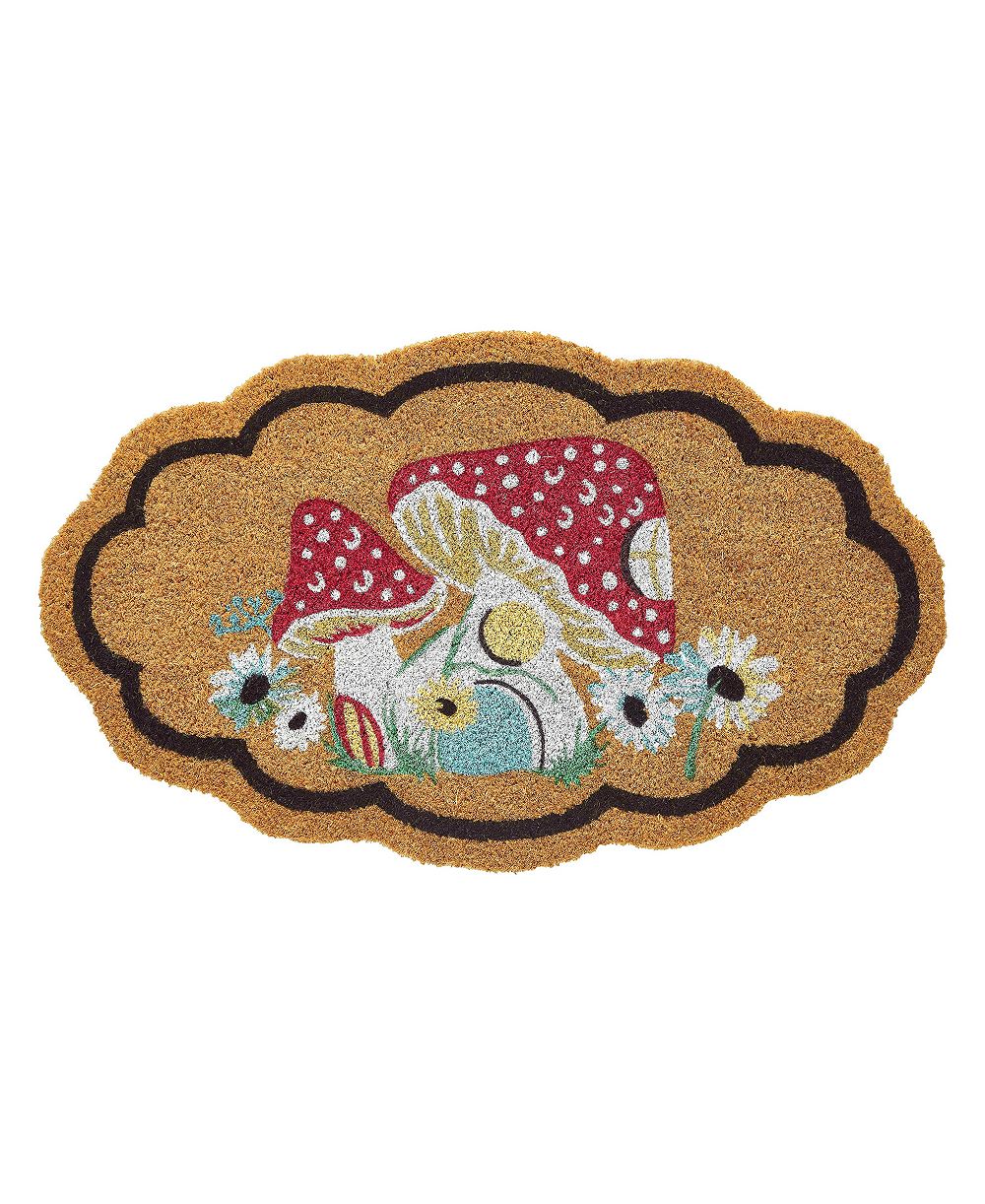VCNY Home уличный коврик из кокосового волокна с волнистым краем, 18" x 30"