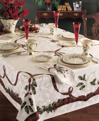 Lenox Holiday Nouveau круглая скатерть, 70 дюймов