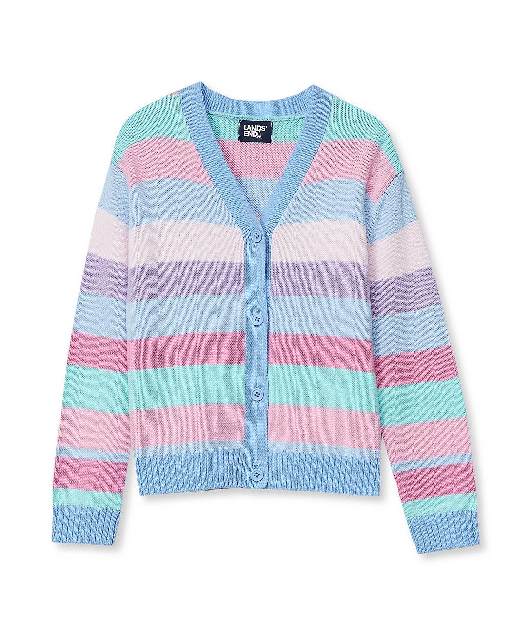 Детский кардиган Lands' End с длинным рукавом