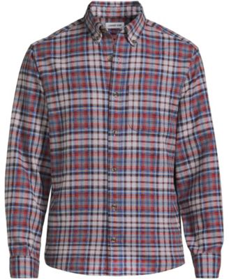Clay/colbalt/steel plaid