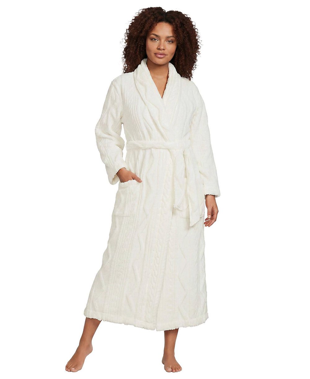 Халат Lands' End Plus Size Cozy Cable