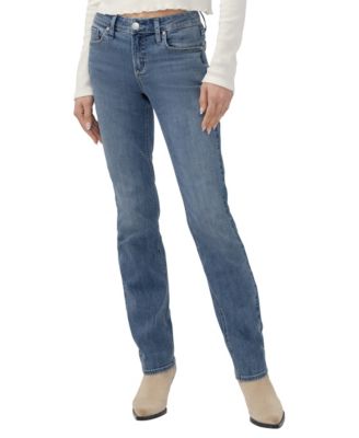 Silver Jeans Co. женские джинсы Elyse с низкой талией и прямыми штанинами