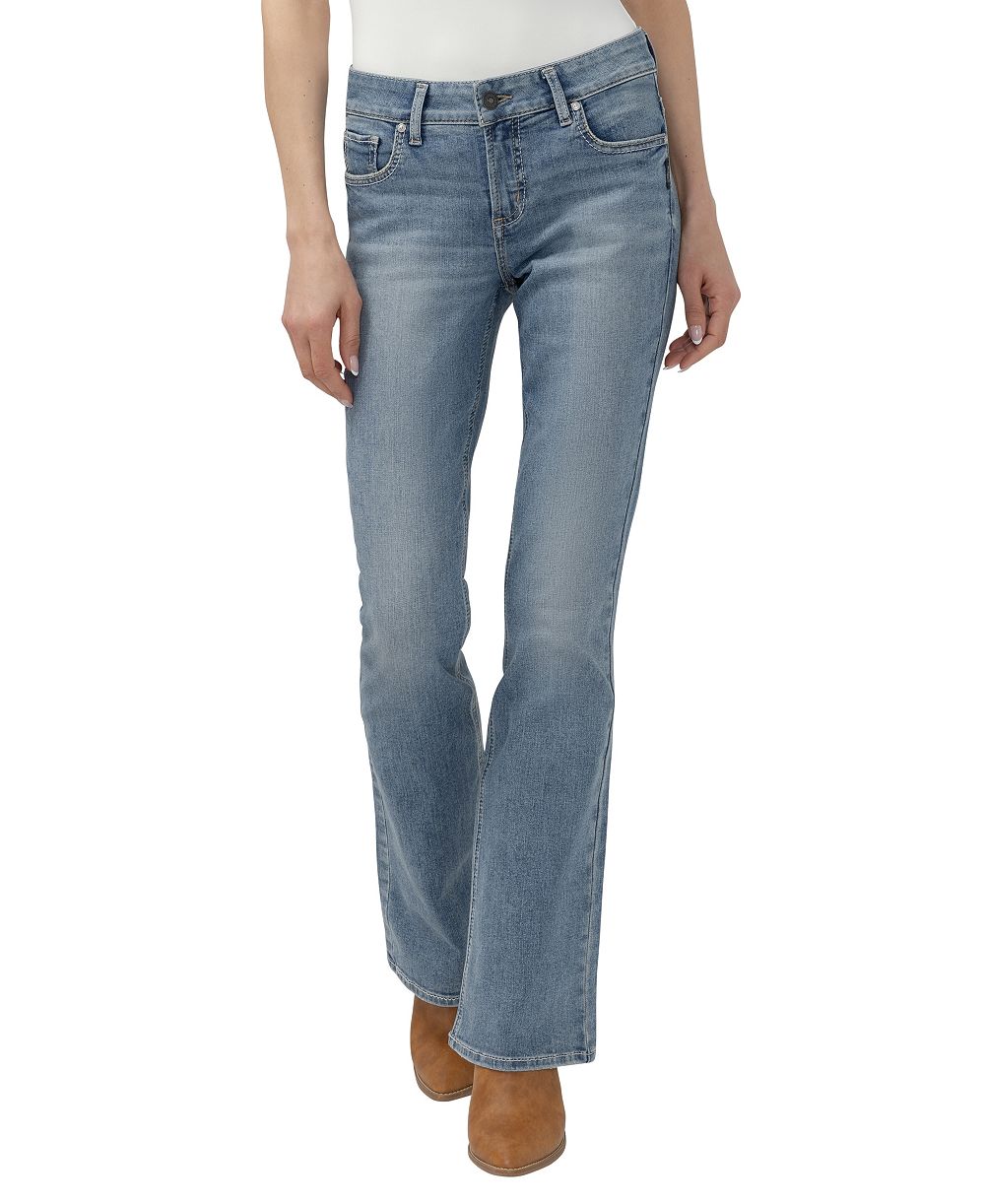 Silver Jeans Co. Women's Elyse Low-Rise Curvy-Fit Bootcut Jeans