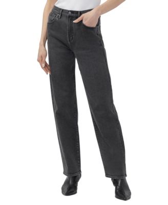 Silver Jeans Co. женские джинсы с высокой талией и прямыми штанинами Highly Desirable