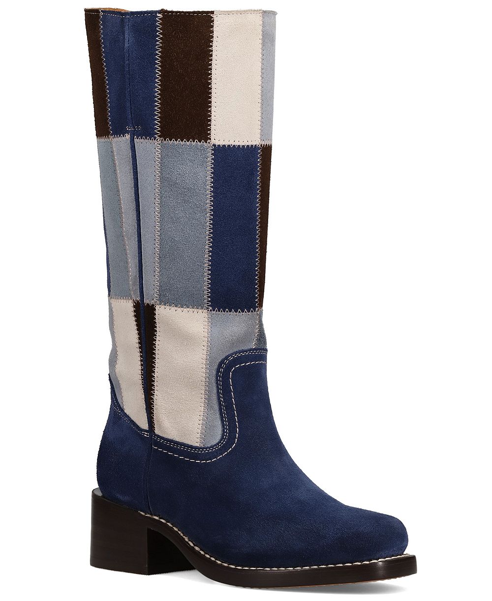 Женские сапоги frye campus patchwork pull-on