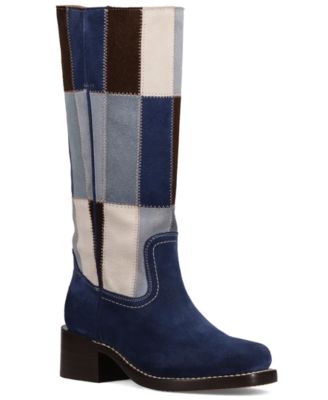 Женские сапоги frye campus patchwork pull-on
