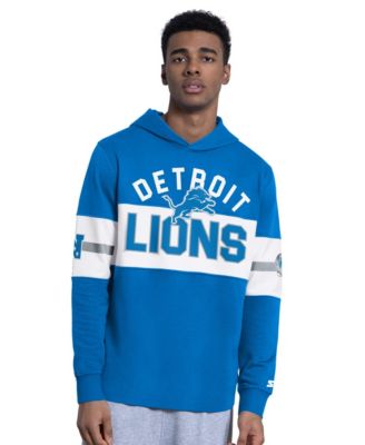 Starter Men's Detroit Lions Fullback Jersey Pullover Long-Sleeve Hoodie