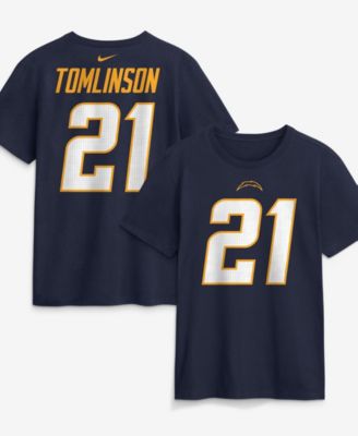 Мужская футболка Nike Los Angeles Chargers LaDainian Tomlinson, ретро номер