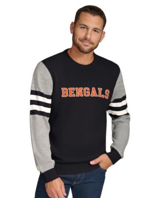 Мужской свитер Tommy Hilfiger с длинным рукавом и круглым вырезом, Cincinnati Bengals