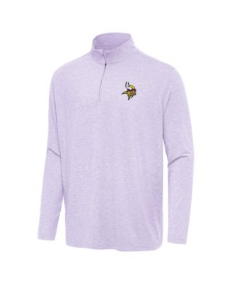 Antigua Men's Lavender Minnesota Vikings Hunk Quarter-Zip Jacket