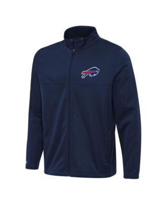 Antigua Men's Navy Buffalo Bills Links 2 Full-Zip Golf Jacket