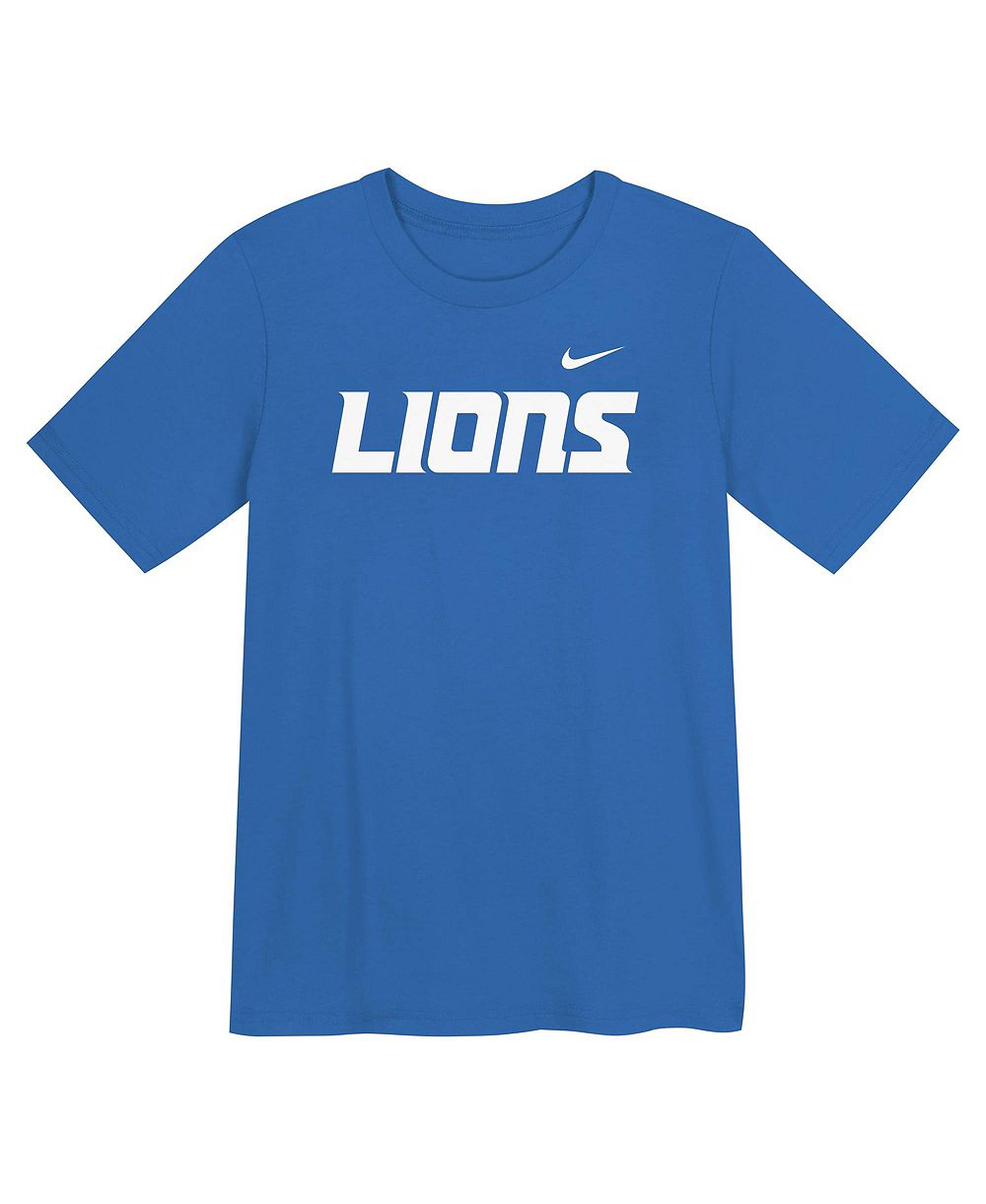 Nike мужская и женская футболка Detroit Lions Wordmark для малышей 2T-5T