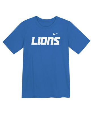 Nike мужская и женская футболка Detroit Lions Wordmark для малышей 2T-5T