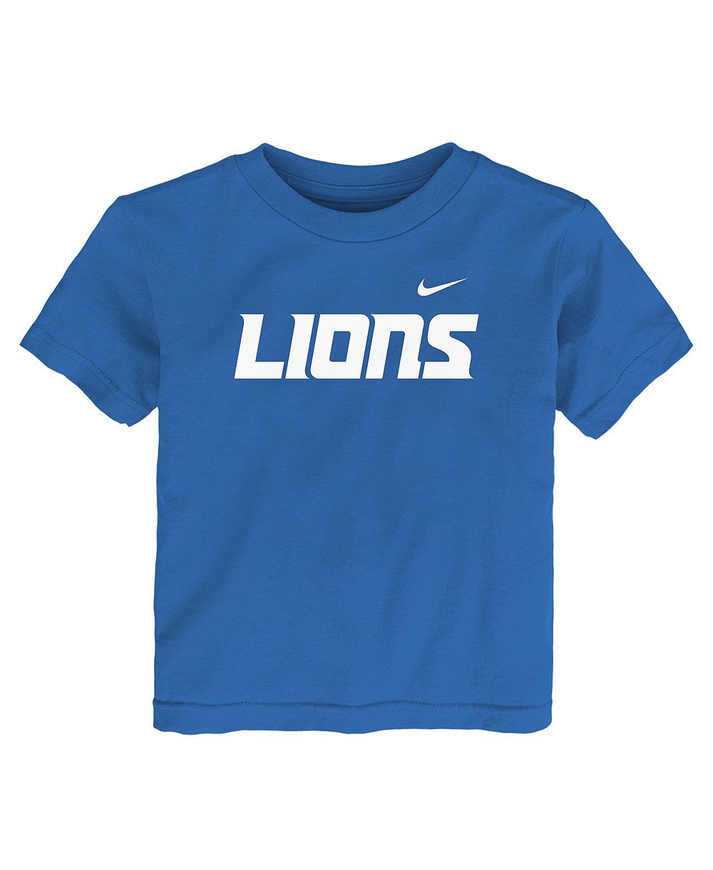 Nike детская футболка Detroit Lions с экранной печатью Wordmark, размер 2T-5T