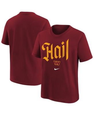 Nike Boys' and Girls' Washington Commanders Hail Crewneck Graphic Standard-Fit T-Shirt