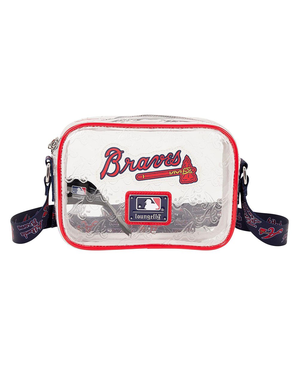 Loungefly сумка-кроссбоди с прозрачным полным логотипом Atlanta Braves