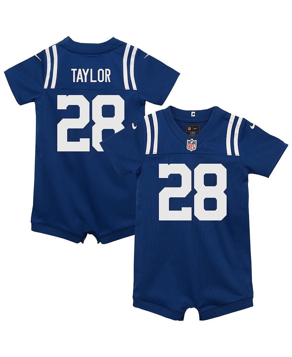 Детский комбинезон Nike Indianapolis Colts Jonathan Taylor с коротким рукавом и принтом