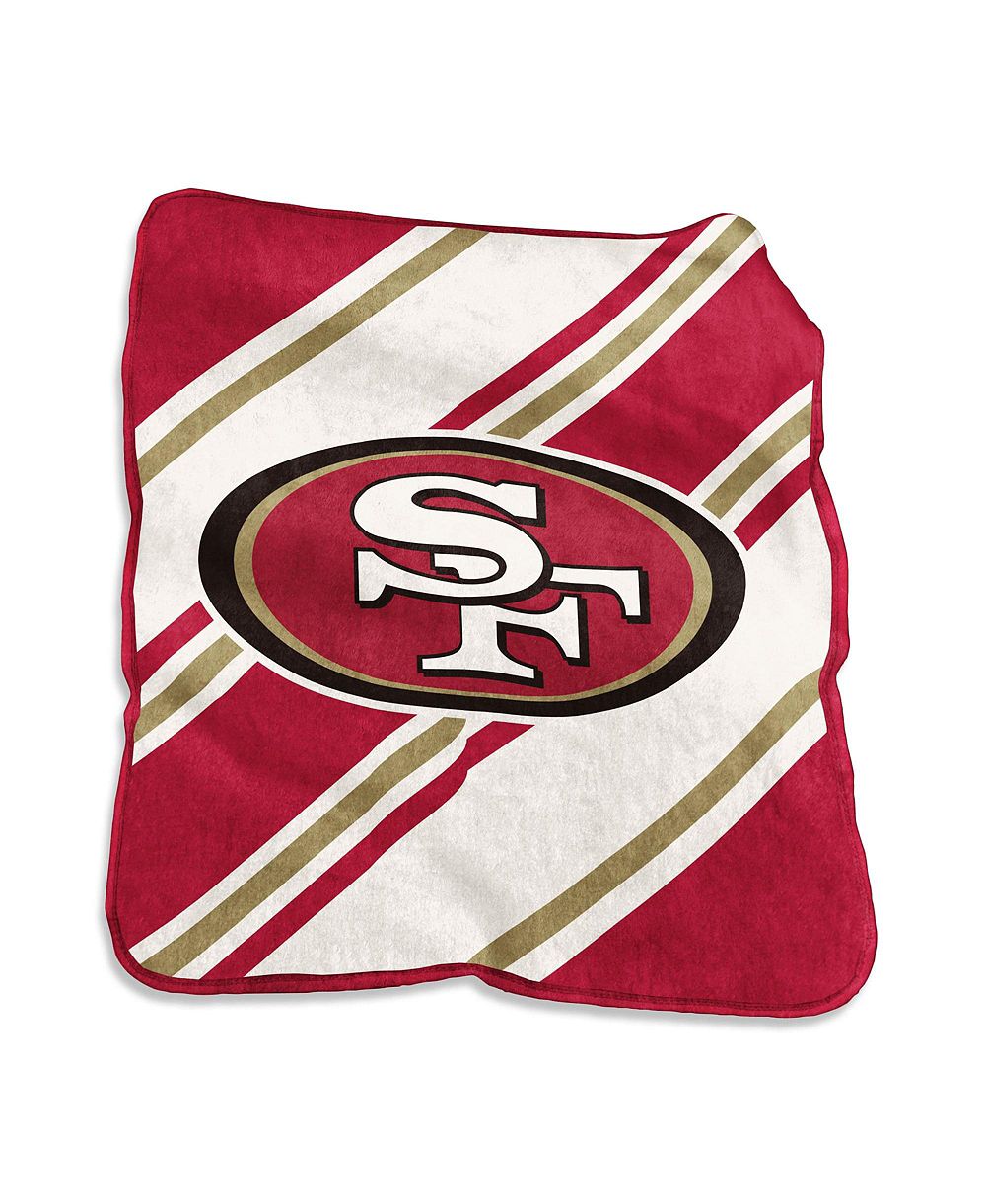 Logo Brands Сан-Франциско 49ers 50" x 60" плед из рашиля в полоску