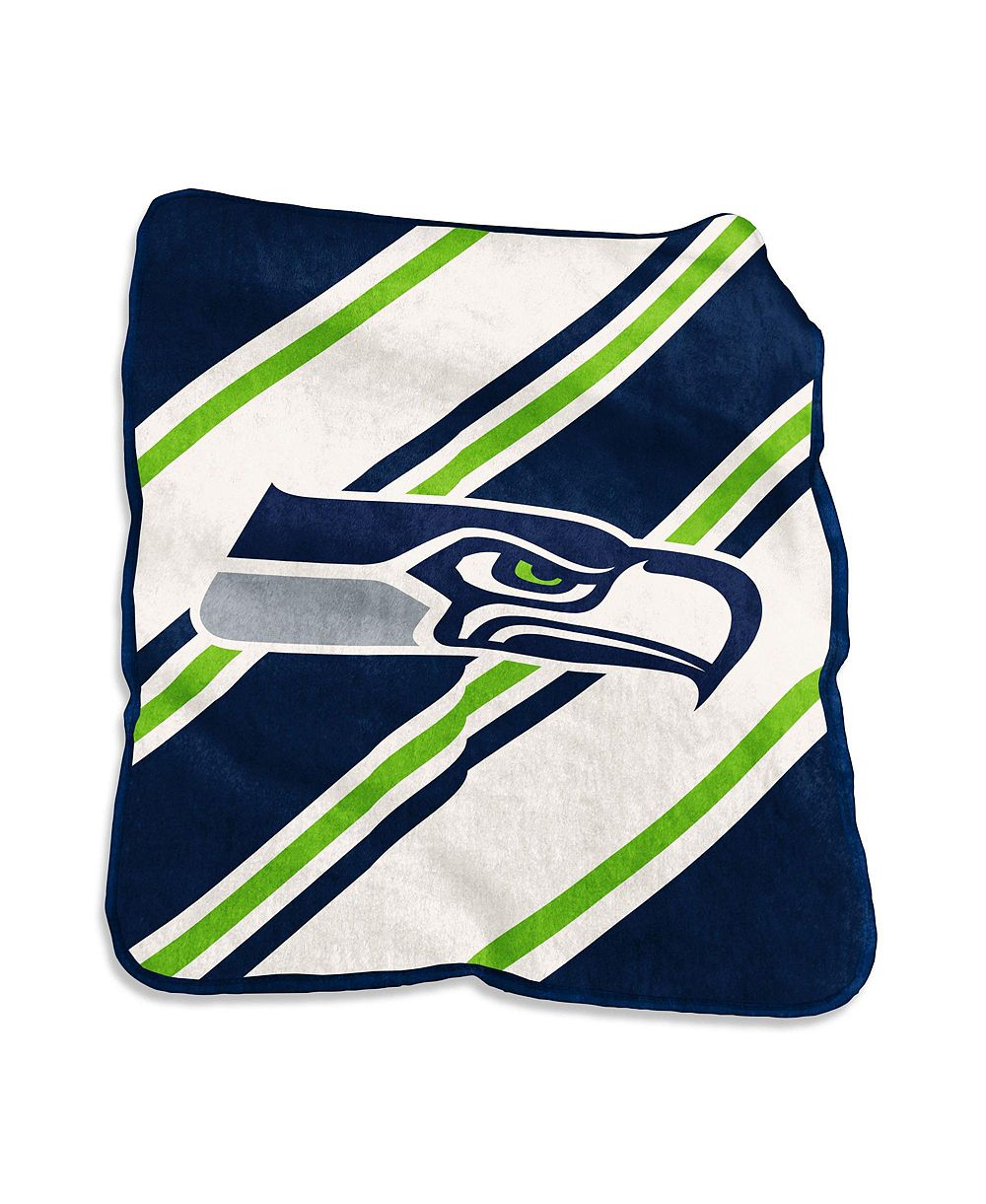 Logo Brands плед Raschel в полоску 50" x 60" в цветах Seattle Seahawks