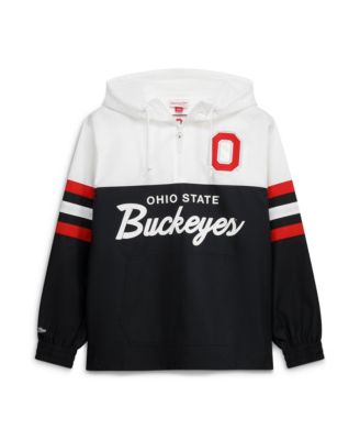 Mitchell & Ness Мужская черная легкая куртка-анорак с полузастежкой Head Coach Ohio State Buckeyes