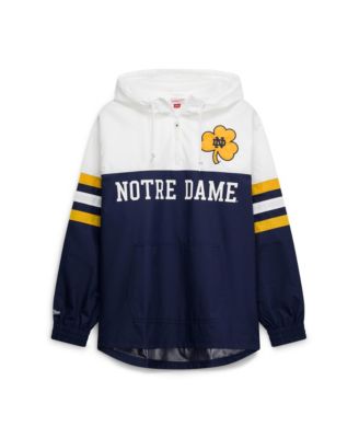 Mitchell & Ness мужская легкая куртка-анорак с полузастежкой Head Coach Navy Notre Dame Fighting Irish