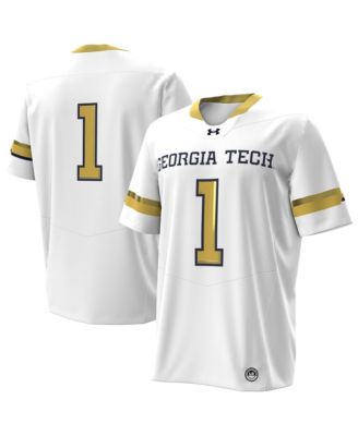 Мужская реплика джерси Under Armour Georgia Tech Yellow Jackets Away, номер 1