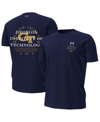 Under Armour мужская темно-синяя футболка Georgia Tech Yellow Jackets 2026 Sideline Heat Gear
