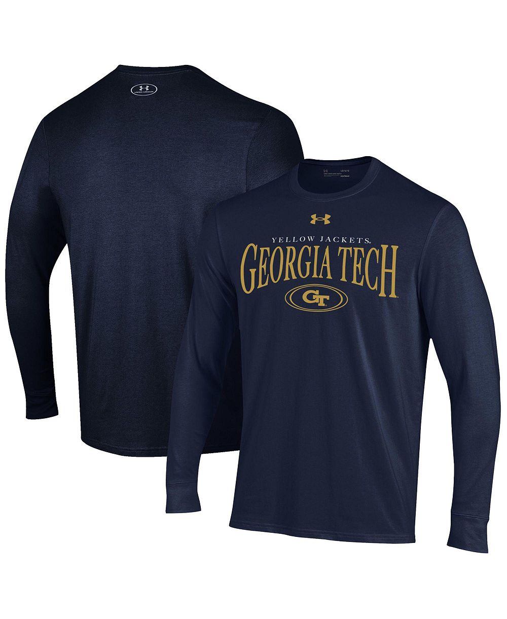 Under Armour Men's Georgia Tech Yellow Jackets Screen Print Graphics Long Sleeve T-Shirt
