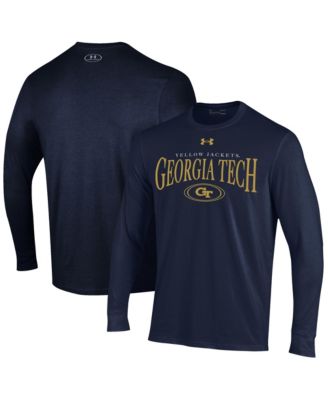 Мужская длинная футболка с принтом Georgia Tech Yellow Jackets Under Armour