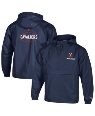 Champion Men's Navy Virginia Cavaliers Delay Packable Half-Zip Jacket