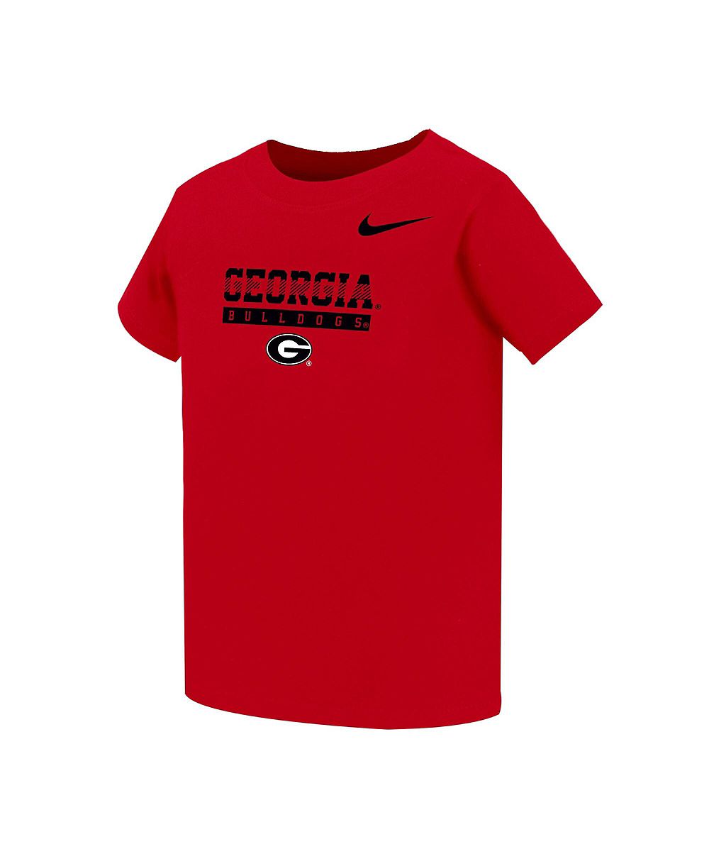 Детская футболка Nike с надписью Georgia Bulldogs, цвет красный, для мальчиков 2T-5T
