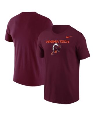Nike Men's Rushing Hokie Virginia Tech Hokies Dri-FIT Screen Print T-Shirt