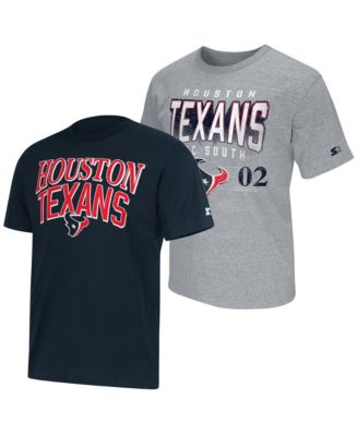 Starter Men's Houston Texans Classic Fit Cotton-Blend T-Shirts, 2-Piece Set