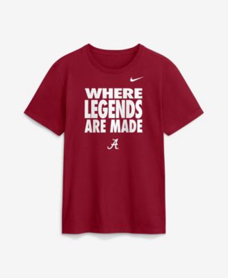 Nike мужская футболка с круглым вырезом и графическим принтом Alabama Crimson Tide Alabama Sideline Slogan