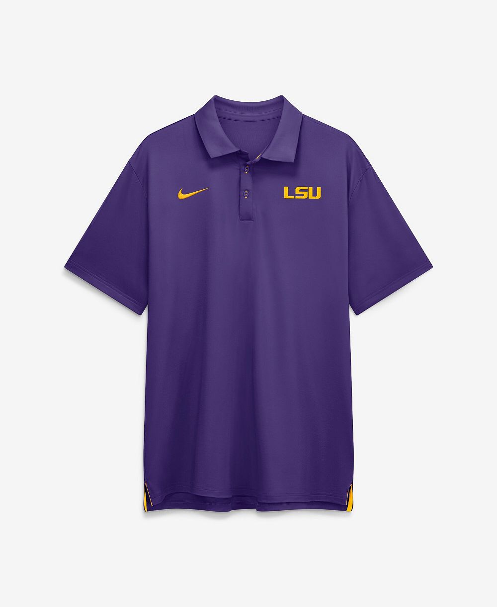 Nike Men's LSU Tigers 2026 Sideline Tour Classic-Fit Polo Shirt