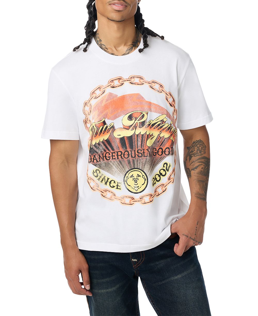 Мужская футболка True Religion с блестками и графикой Dangerously Good