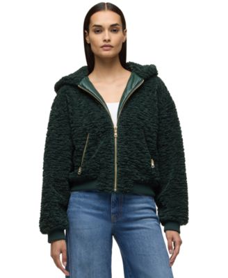 Hudson Jeans Women's Hooded Sherpa Jacket