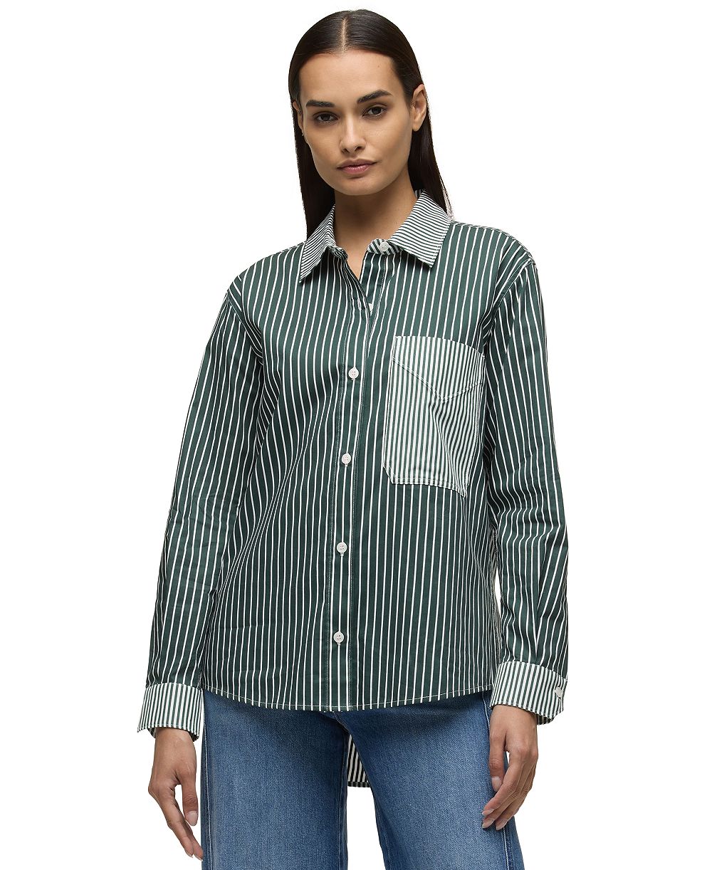 Hudson Jeans Women's Oversized Long-Sleeve Button-Down Shirt