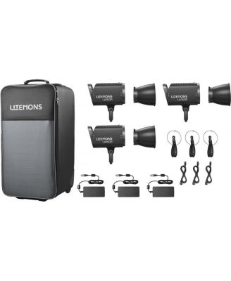 Godox Litemons LA150R RGB LED Bowens Mount 3-Light Kit