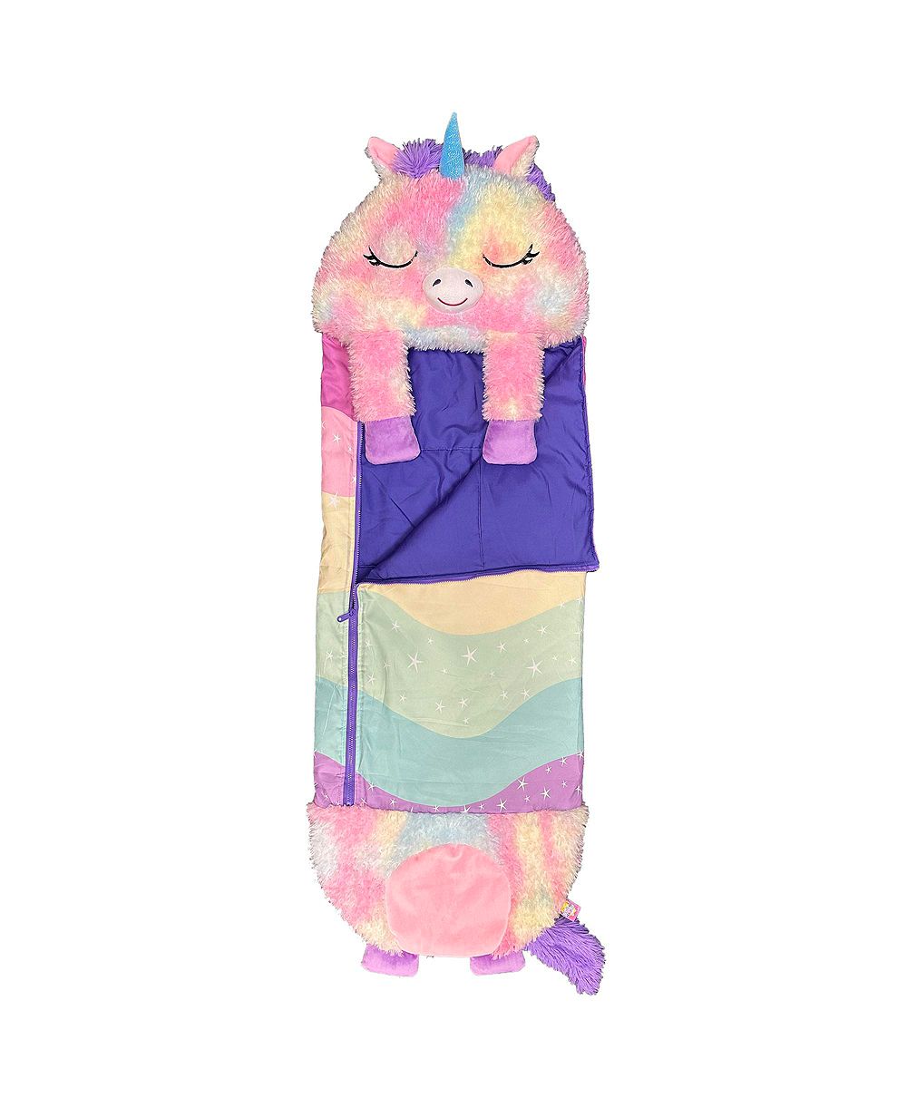 большая подушка и спальный мешок Happy Nappers Rainbow Unicorn 2-в-1