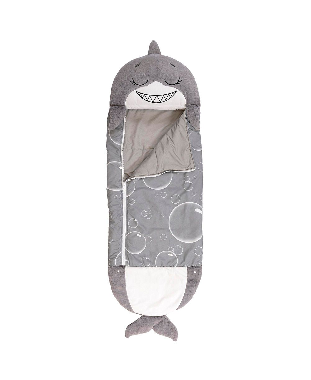 Happy Nappers средняя утяжеленная подушка в форме акулы и спальный мешок, 54"L x 20"W