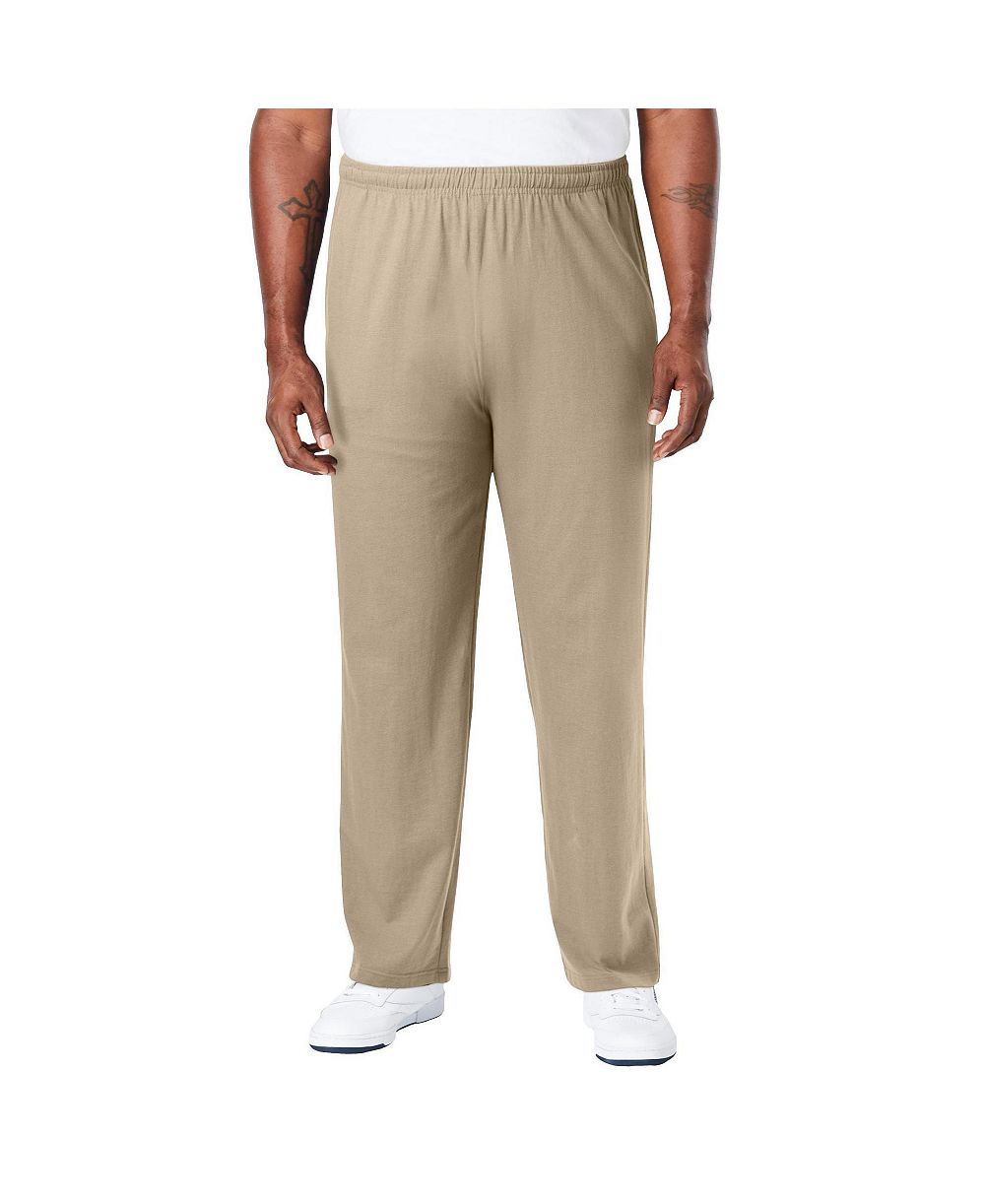 KingSize Men's Lightweight Open-Bottom Cotton Sweatpants