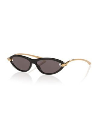 Bottega Veneta женские солнцезащитные очки BV1390S в форме кошачьего глаза Signature Icons