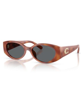 Coach Women's Polarized Oval Sunglasses CFU06 HC8462U