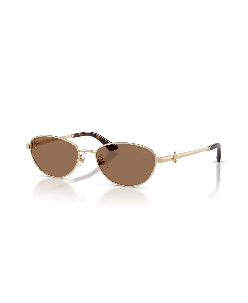 Jimmy Choo женские стальные солнцезащитные очки овальной формы JC4032BD