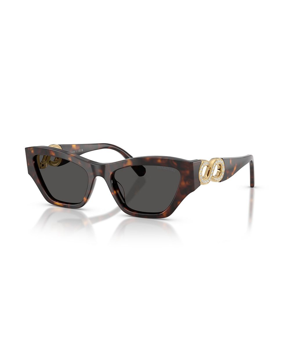 Swarovski женские солнцезащитные очки в форме кошачьего глаза SK6076U