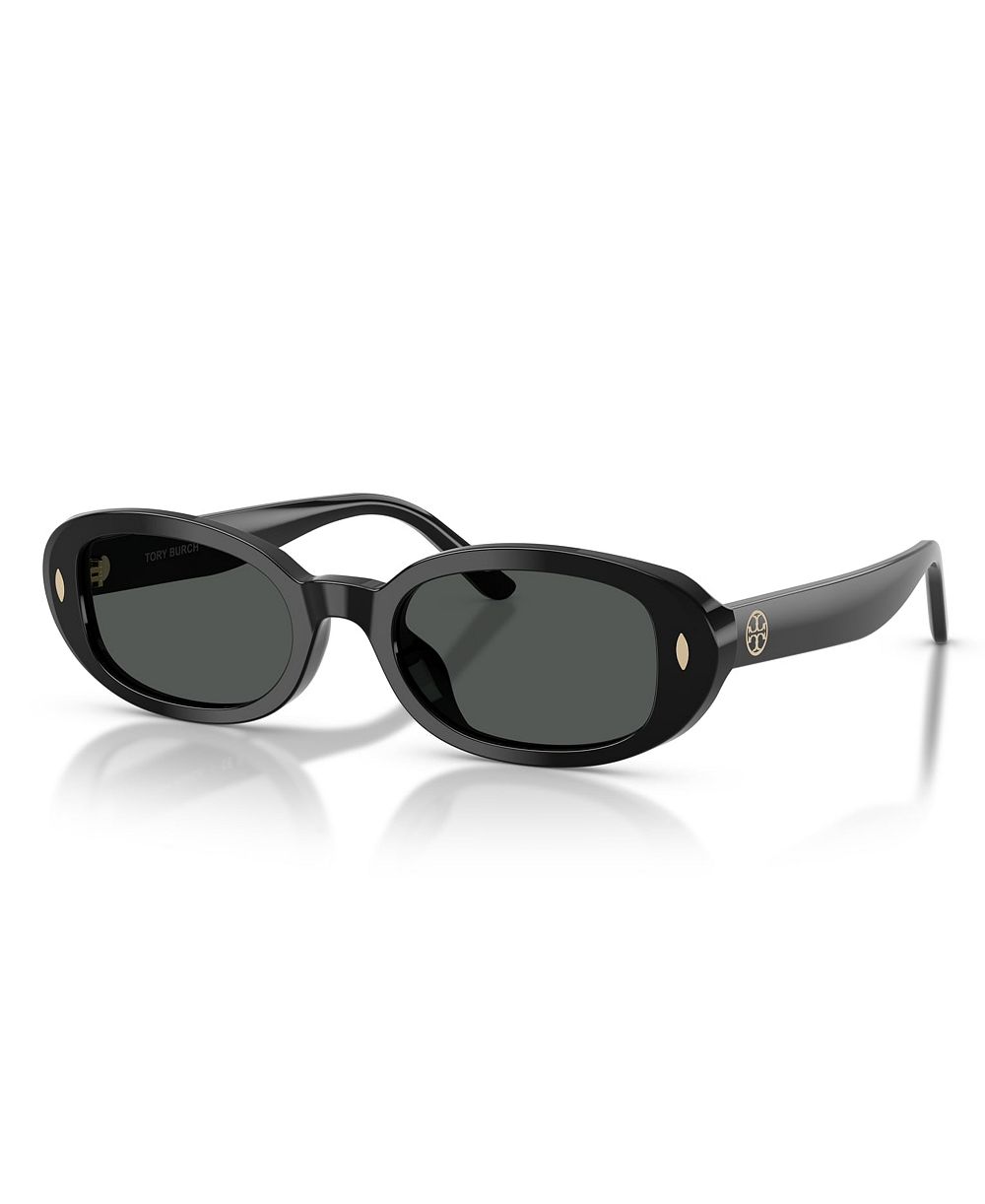 Tory Burch Women's Miller Oval Low-Bridge Sunglasses TY7241D