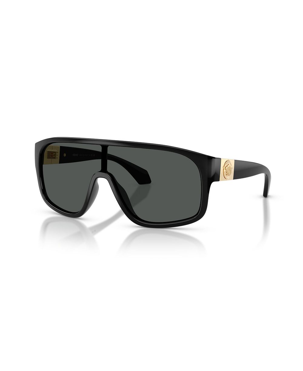 Versace круглые солнцезащитные очки Shield VE4526U